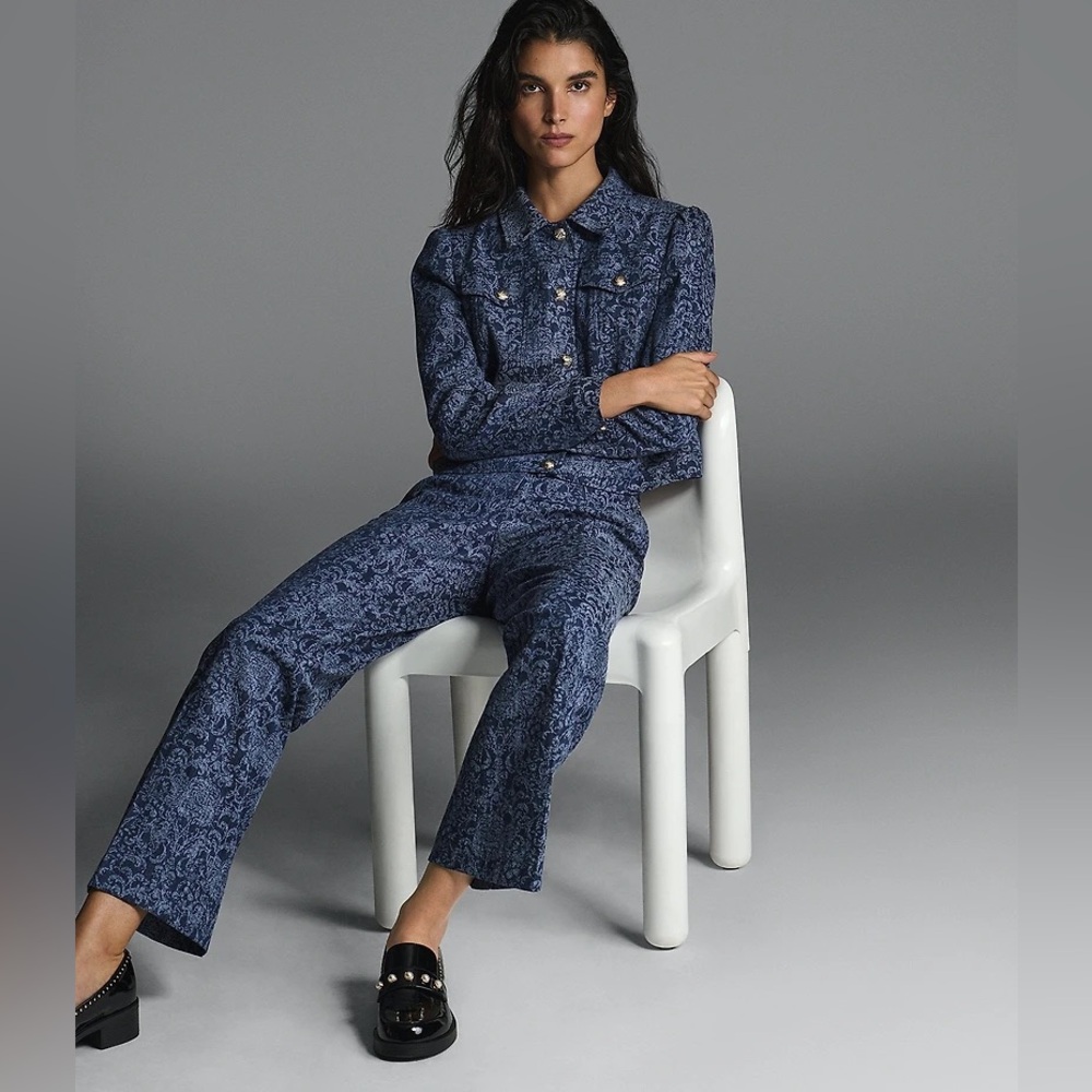 KARL LAGERFELD PARIS Coordinating Stretch‎ Denim Flare Leg Jeans